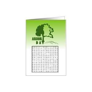 Arbor Day Word Search Puzzle Card