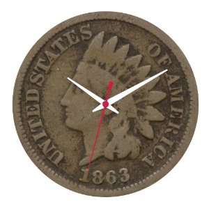  Indian Head Penny Coin Clock