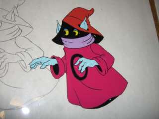 Animation Cel & Sketch Lot of Orko   Masters of the Universe   80s 