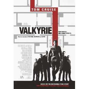  Valkyrie Movie Poster Double Sided Original 27x40 Office 