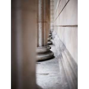  Close Up of Architectural Columns on Building Stretched 