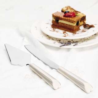 WEDDING PERSONALIZED CAKE KNFIE AND SERVER SERVING SET 068180755004 