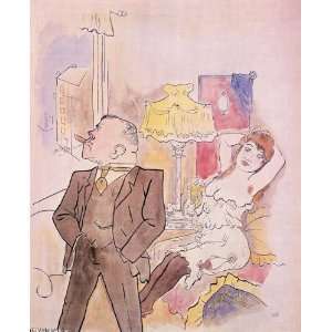  FRAMED oil paintings   George Grosz   24 x 30 inches 