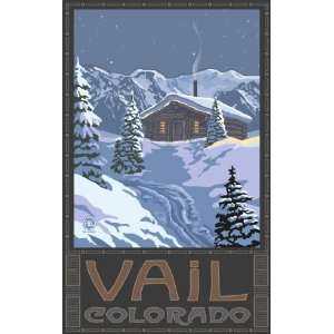 Northwest Art Mall Vail Colorado Winter Mountain Cabin Artwork by Paul 