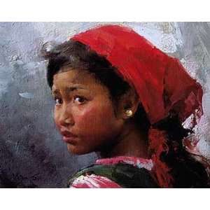  Mian Situ   Wa Girl Artists Proof Canvas Giclee