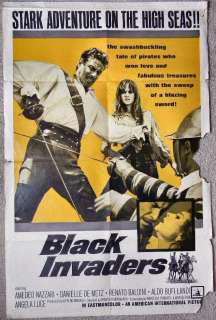 Amedeo Nazzari BLACK INVADERS 1962 Movie Poster 5792  