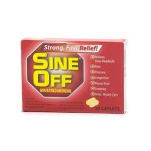  Sine Off Sinus/Cold Medicine, Caplets 24 Ea Health 