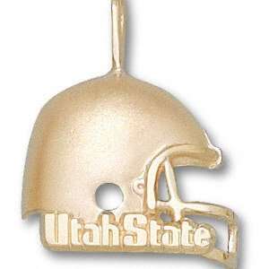  Utah State Aggies 14K Gold UTAH STATE Helmet Pendant 