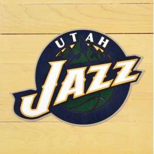   Utah Jazz Courtlectible 12x12 Floor Piece with Logo