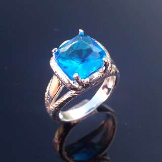   Vintage Silver Gemstone Ring Birthstone Amethyst Ring Size 9  
