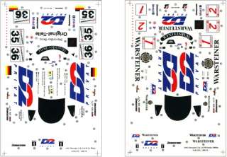 Sakatsu Decal for 1/24 AMG Mercedes CLK LM Le Mans 1998 and Suzuka 