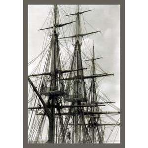   Vintage Art Rigging of the USS Constitution   03740 7