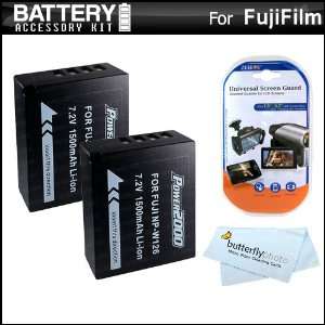  2 Pack Battery Kit For Fuji Fujifilm FinePix HS30EXR, X 
