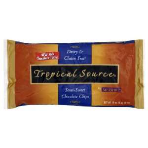 Tropical Source Semi Sweet, 10 Ounce (Pack of 12)  Grocery 