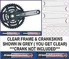 SHIMANO SLX 660 CLEAR FRAME & CRANK bike protection by CRANKSKINS