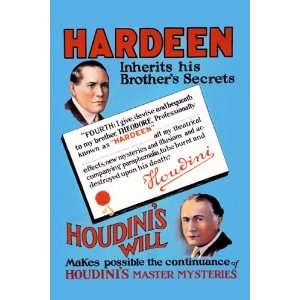  Hardeen inherits his brothers secrets 20x30 Poster Paper 