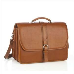 Aston Leather 303   BC Triple Compartment/Removable Laptop Briefcase 