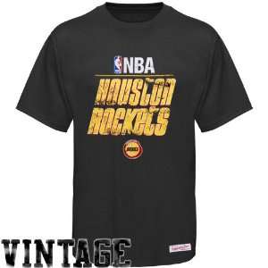  Mitchell & Ness Houston Rockets Black Media Guide Vintage 