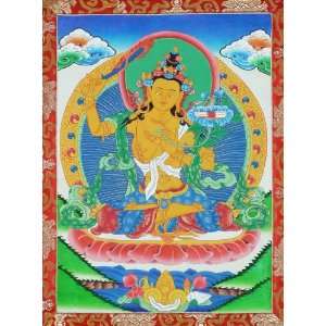  Manjushri Tibetan Buddhist Thangka 