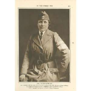  1918 Print Mrs J Borden Harriman American Ambulance Driver 