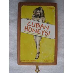  Cuban Honeys Wooden Cigar Box 
