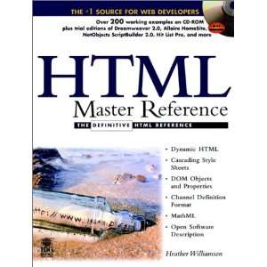  HTML Master Reference Heather Williamson Books