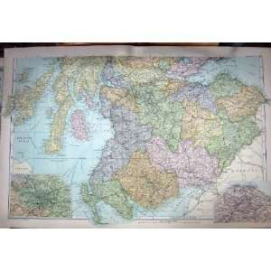  MAP 1907 SCOTLAND GLASGOW EDINBURGH BUTE KINTYRE