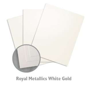  Royal Metallics White Gold Paper   250/Carton Office 