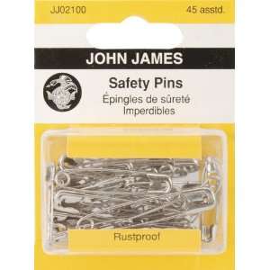  Safety Pins assorted 45/pkg Arts, Crafts & Sewing