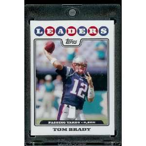  2008 Topps # 286 Tom Brady LL League Leaders   New England 