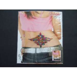  Crystal Lower Back Temporary Tattoo 14   Flying Eagle 