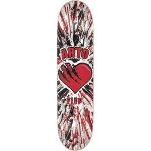  Flip Arto Saari Hearto Skateboard Deck   8 x 32.2 