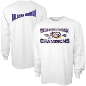  LSU Tigers 2007 SEC West Champions White Long Sleeve Tee 