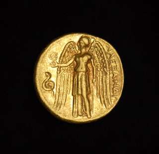 Ancient Greek Alexander Gold Stater coin  