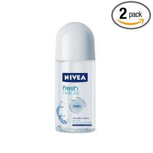  Nivea Fresh Natural Deodorant Roll On, 1.7 Fluid Ounce 