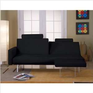   Orlando Microfiber Convertible Sofa Fabric Hazelnut