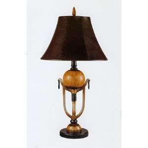  Leona Table Lamp With Faux Leather Shade