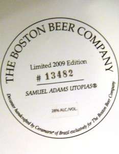 Sam Samuel Adams Utopias Utopia 2009 LIMITED EDITION  