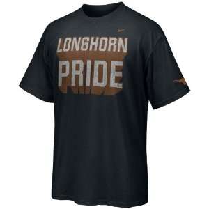  Nike Texas Longhorns Black School Pride T shirt Sports 