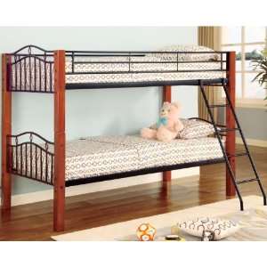  Haskell Twin Over Twin Bunk Bed by Coaster Fine Furniture 