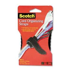  Cord Management Bundling Straps, 8, 6 Straps/Pack, Black 