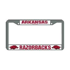  Arkansas Razorbacks UA NCAA Chrome License Plate Frame 