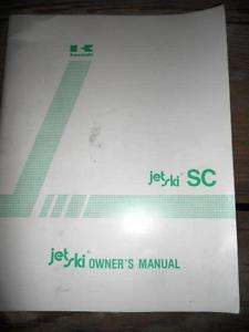 Kawasaki Owners Manual 1992 JL650 A2 Jet Ski  