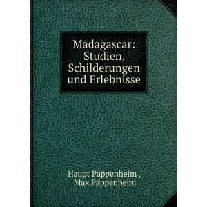   Schilderungen und Erlebnisse Max Pappenheim Haupt Pappenheim  Books