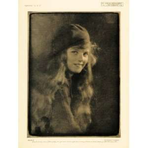  1918 Print Pretty Teenage Girl Portrait Nancy Herbert 