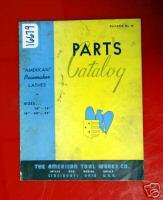 American Pacemaker Lathes Parts Manual  