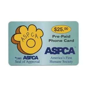 Collectible Phone Card $25. ASPCA   Americas First Humane Society 