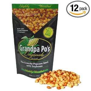 Grandpa Pos Originals, Slightly Unsalted Crunchy Organic Popcorn 