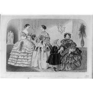  Godeys unrivalled colored fashions,1856,Illmah Brothers 