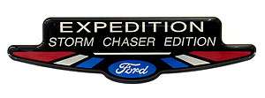 FORD EXPEDITION HP STORM CHASER EDITION EMBLEM Super Sized Black 